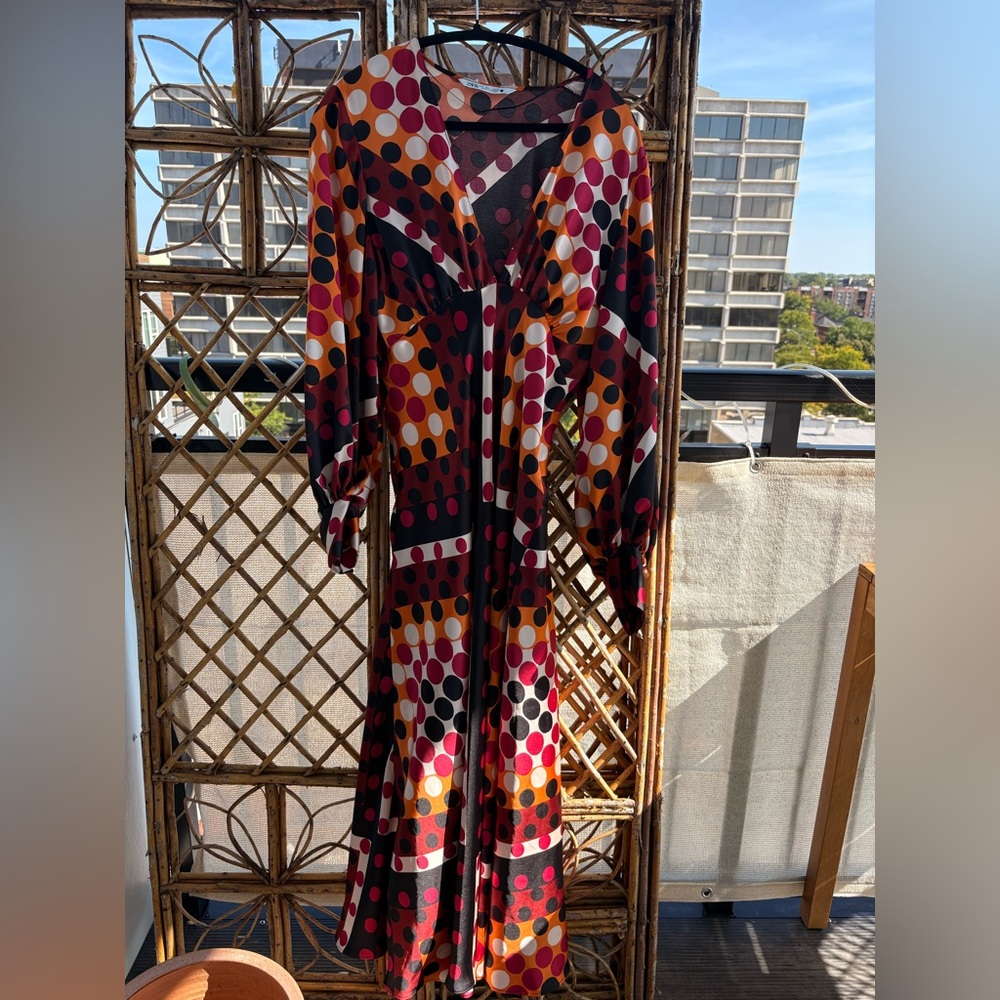 Zara Multicolor Polka Dot Dress